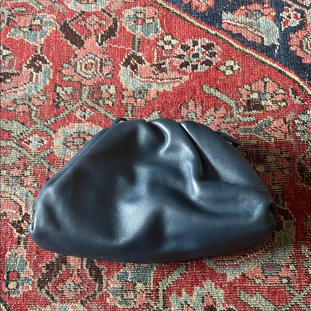 Authentic Bottega Veneta Blue Clutch